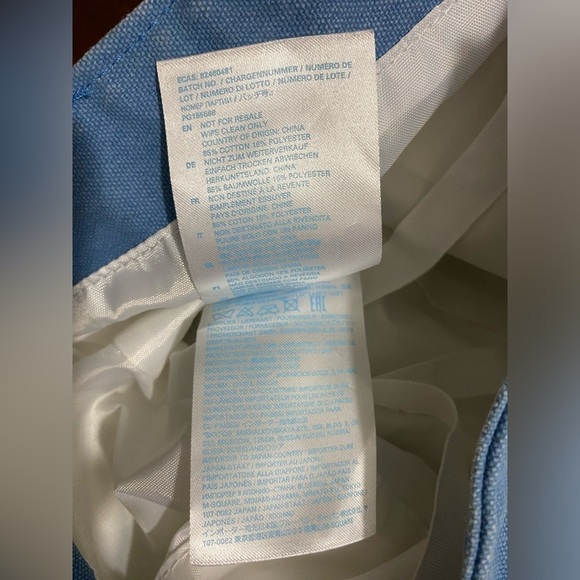 Dolce & Gabbana Light Blue Striped Canvas Lined Tote Bag - Picture 9 of 12